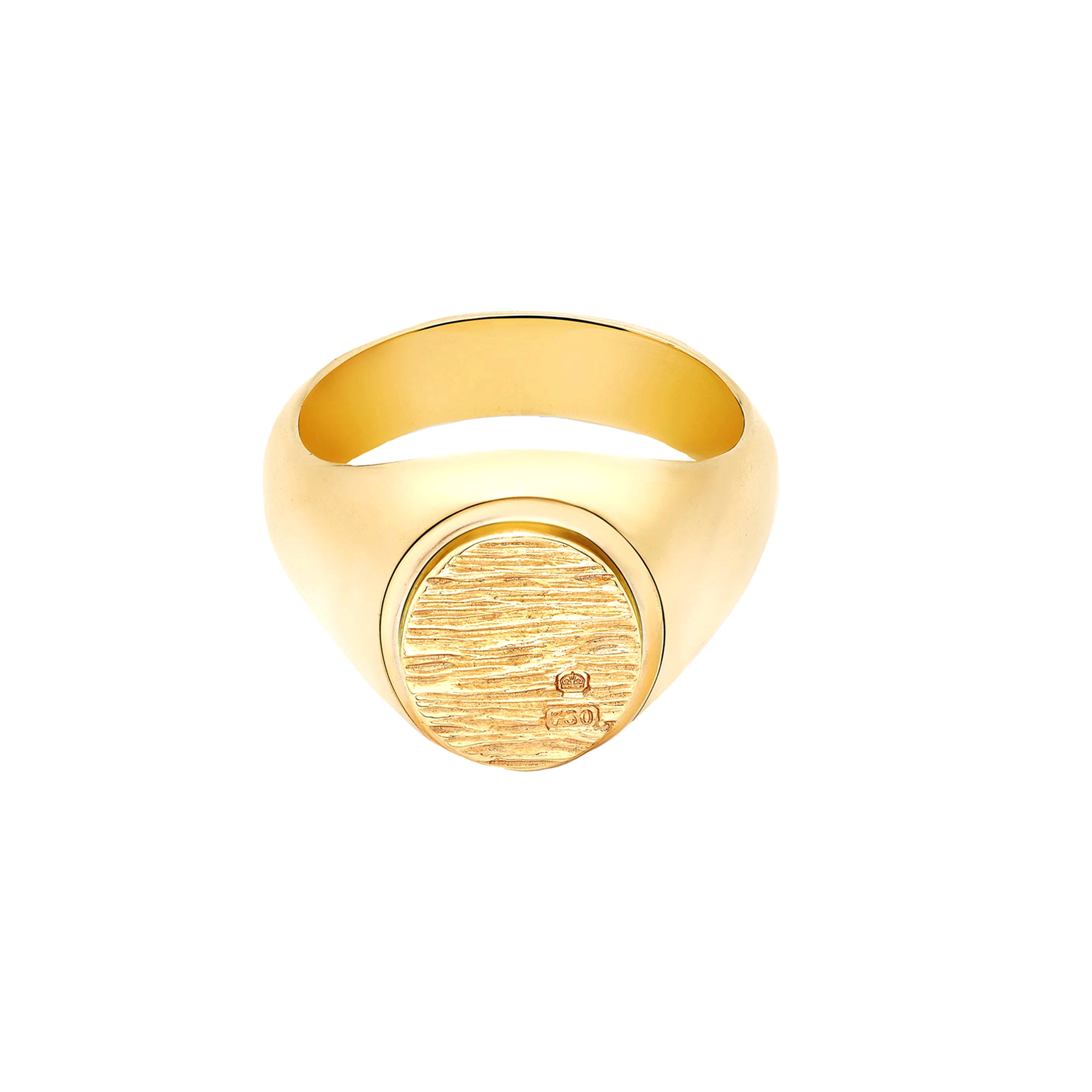 374,000円 BUNNEY Oval Signet Ring ゴールドコンビ Bunney Mini Oval