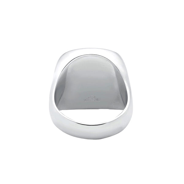 BUNNEY - Heavy CushiON - Cabochon Signet Ring / Silver 925 B0600144