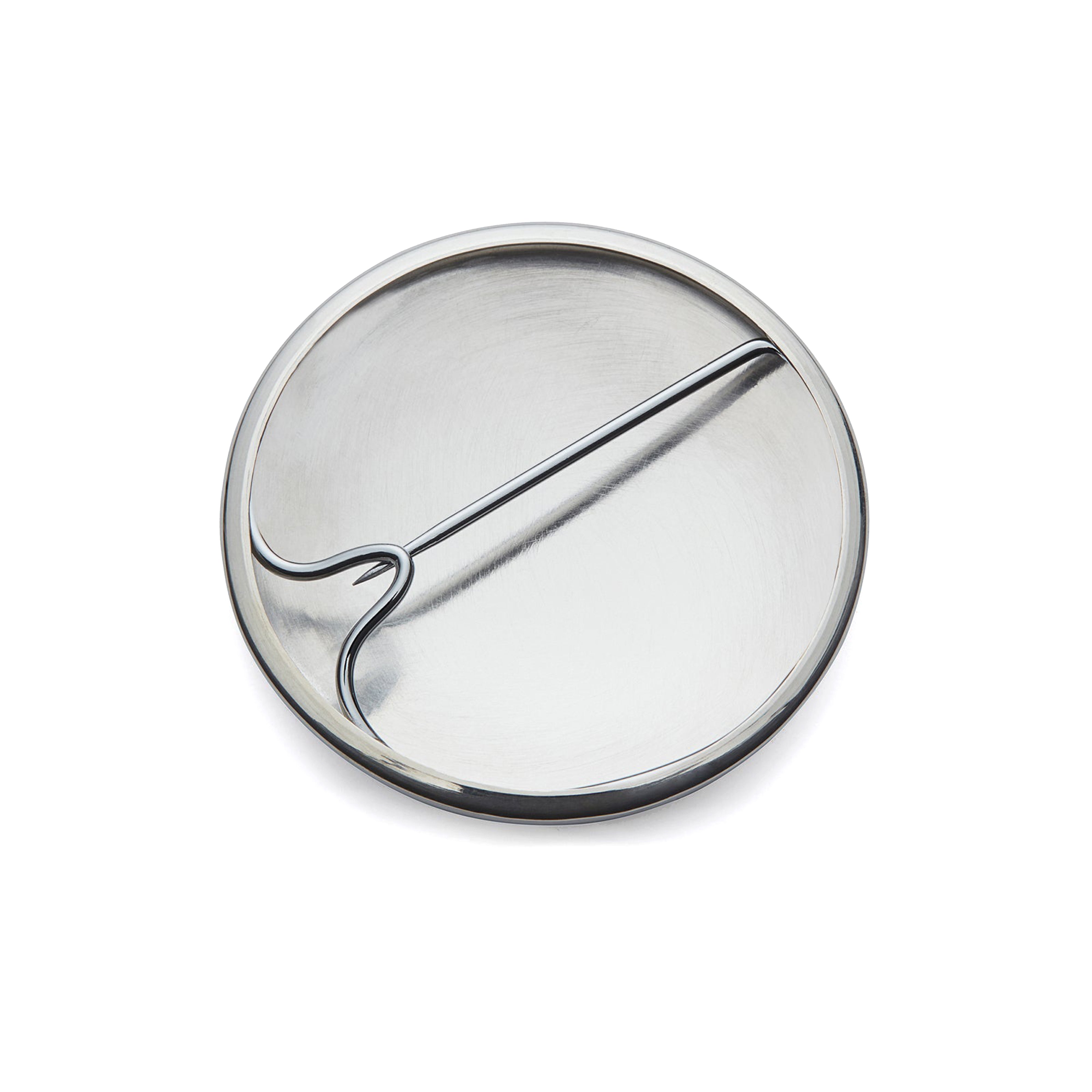 BUNNEY: 34 mm Bark Finish Badge (Silver) | DSMG E-SHOP