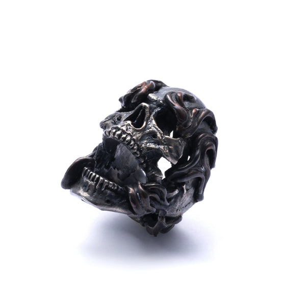 13 Lucky Monkey - Ghost Rider Skull Rings - (Silver)
