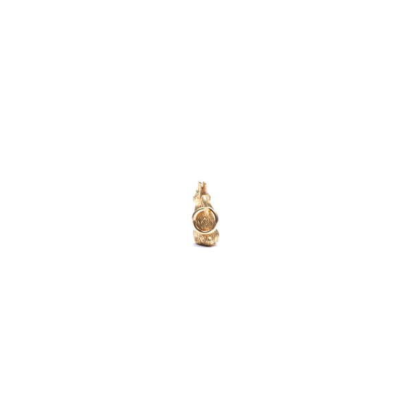 BUNNEY - Tiny Stand Rabbit Charm - (Gold/Diamond)
