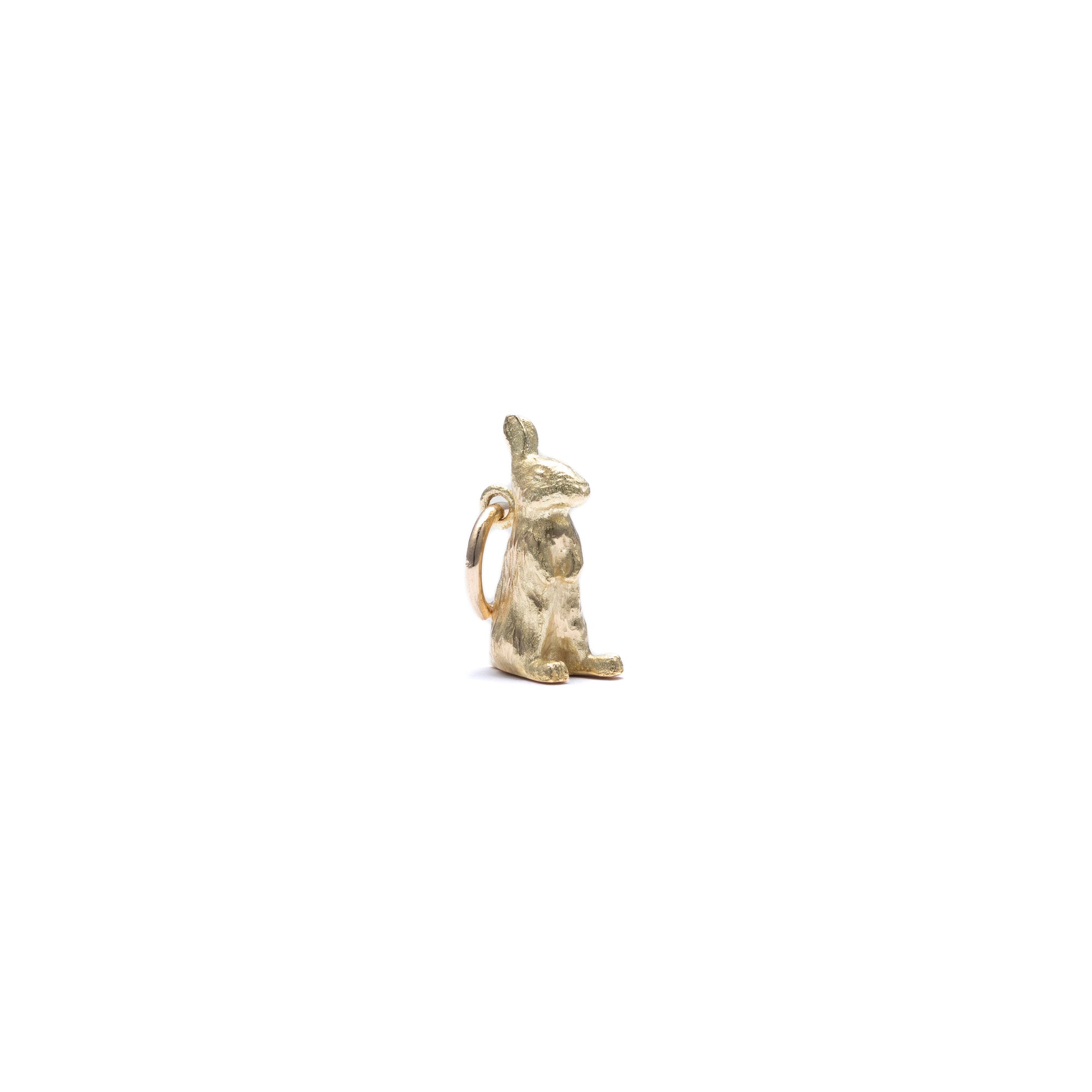 BUNNEY - Small Stand Rabbit Charm - (Gold) view 3