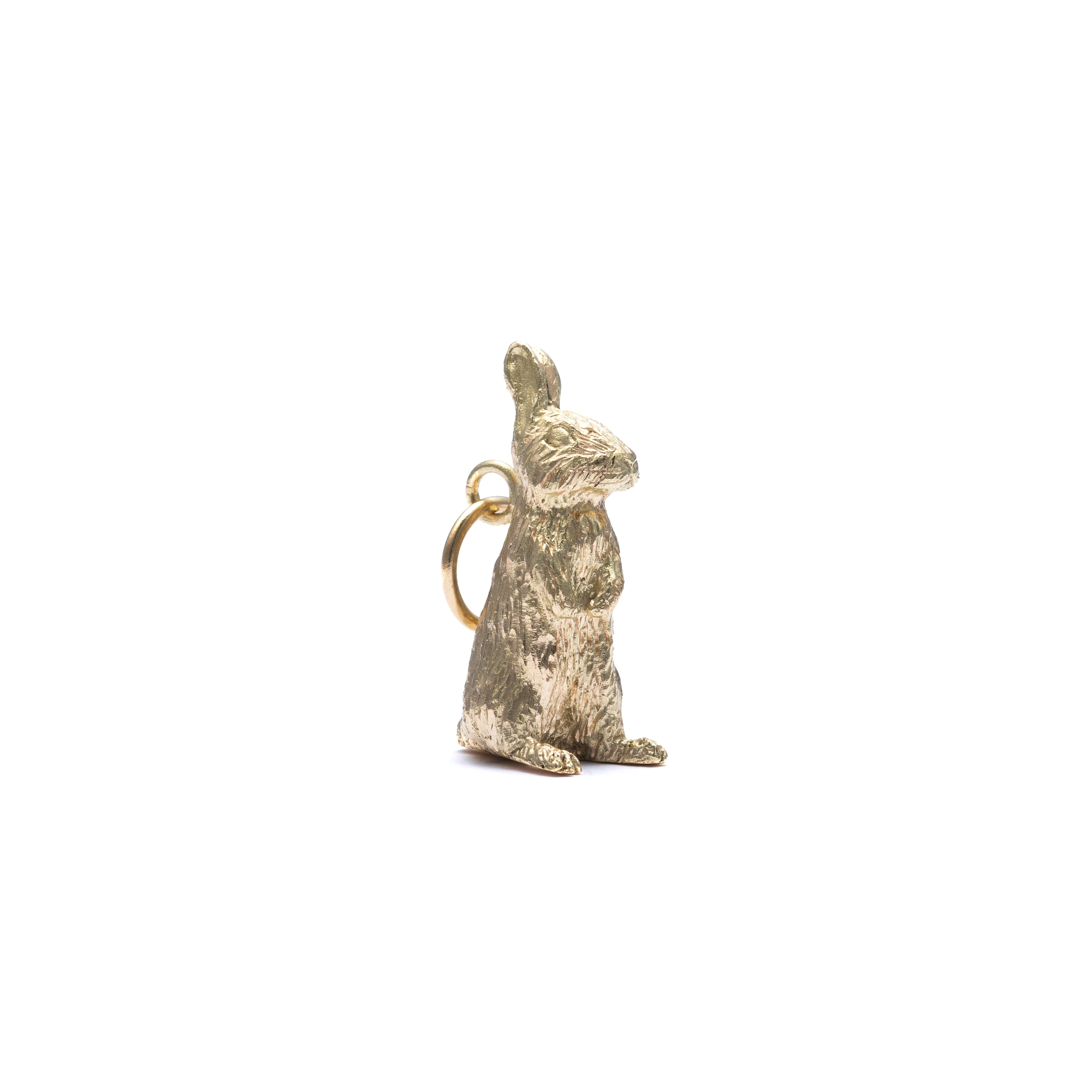 BUNNEY: Standing Rabbit Charm (Gold) | DSMG E-SHOP