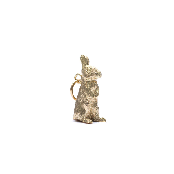 BUNNEY - Standing Rabbit Charm - (Gold)