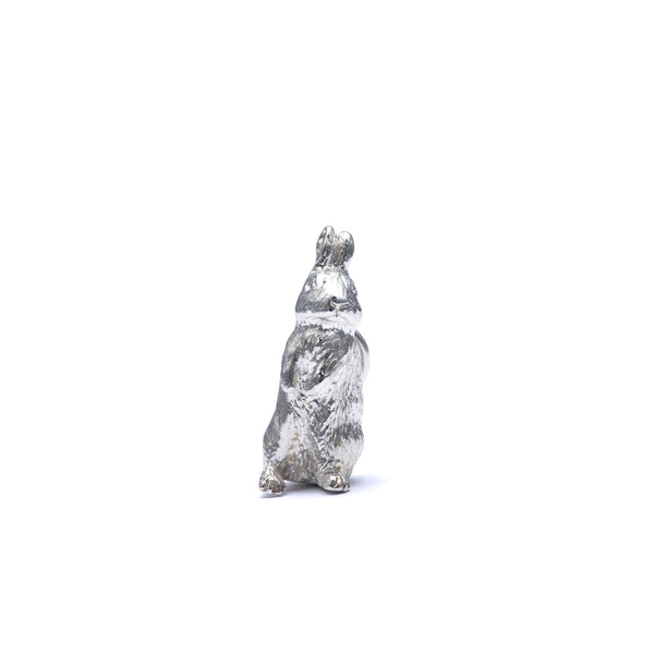 BUNNEY - Standing Rabbit Charm - (Silver)