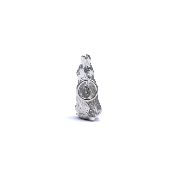 BUNNEY - Standing Rabbit Charm - (Silver)