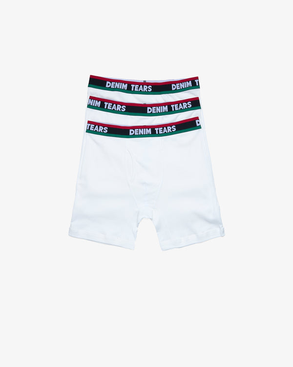 DENIM TEARS - Boxer 3-Pack White - (White)