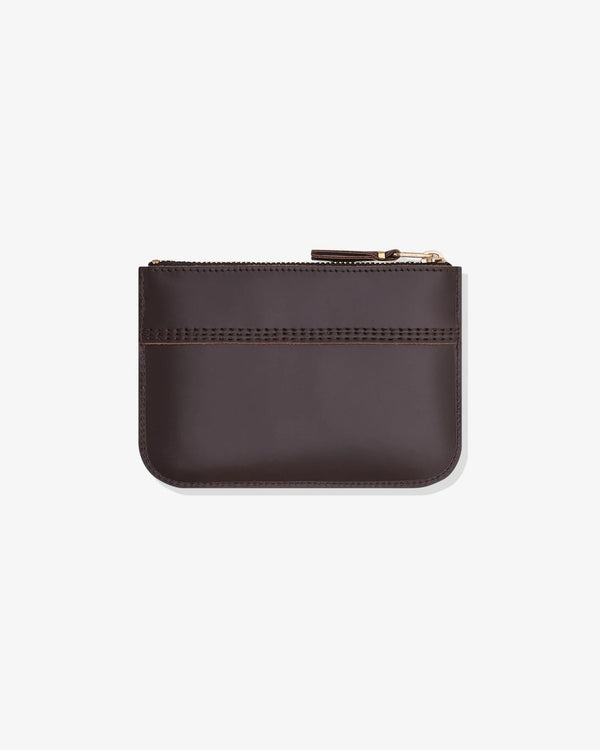 CDG WALLET - Triple Stitch Pouch Small - (Brown)