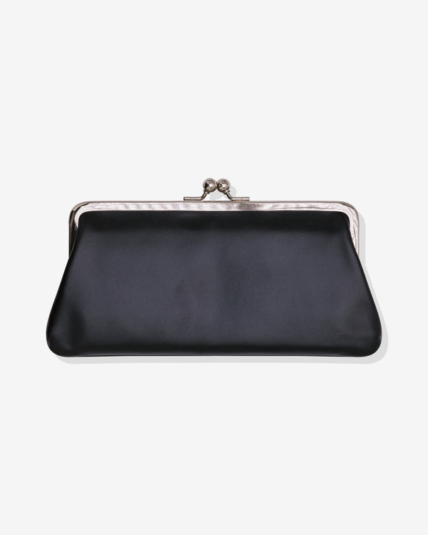 CDG WALLET - Kiss Clasp Clasp Wallet Large - (Black)