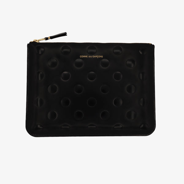 CDG WALLET - Dots Embossed - (Black)