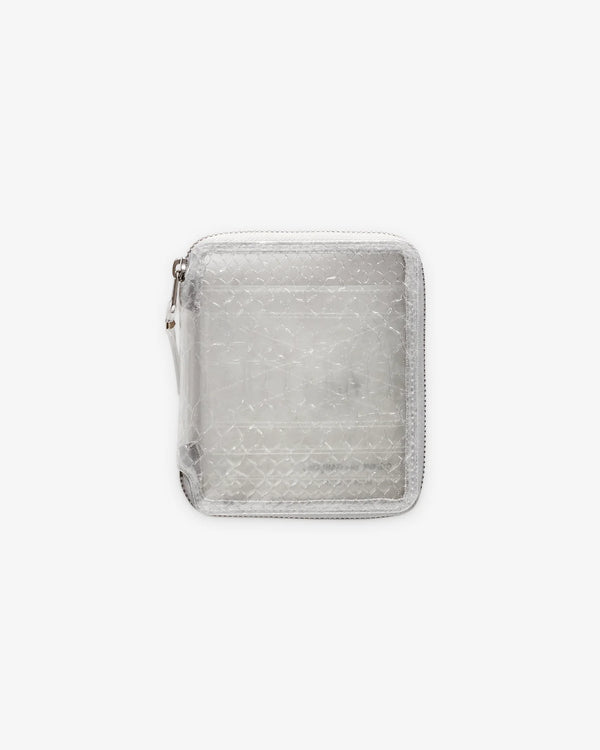 CDG WALLET - Zip Wallet - (TRANSPARENT SNAKE)