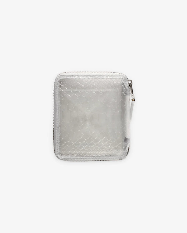 CDG WALLET - Zip Wallet - (TRANSPARENT SNAKE)