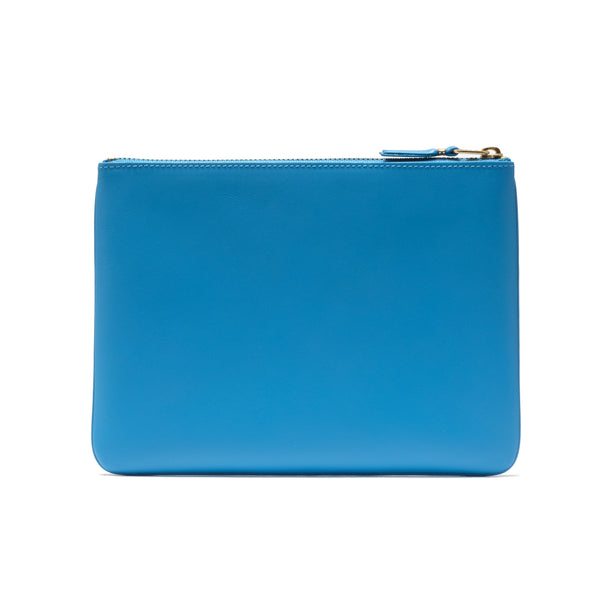 CDG WALLET - Colour Pouch Large - (Blue)