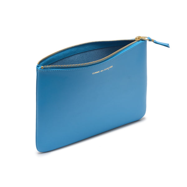 CDG WALLET - Colour Pouch Large - (Blue)