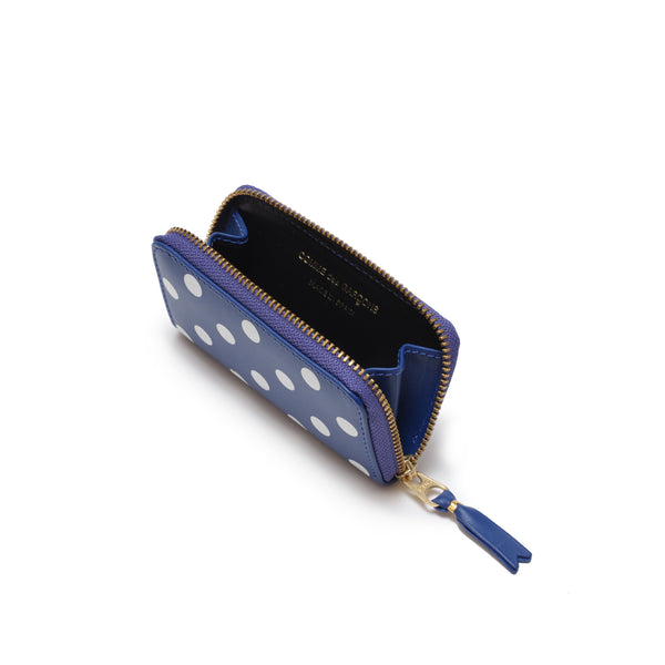 CDG WALLET - Dots Printed Line-8Z-E004 - (Navy)