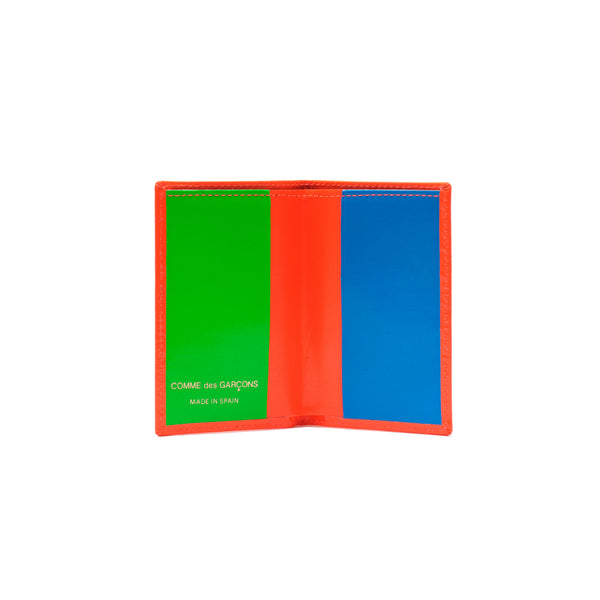 CDG WALLET - Super Fluo Business Card Case - (Blue)