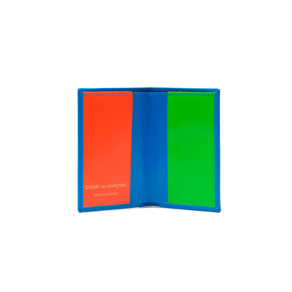 CDG WALLET - Super Fluo Business Card Case - (Green)