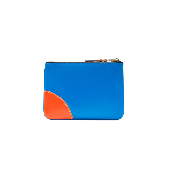 CDG WALLET - Super Fluo Pouch Small - (Green/Blue)