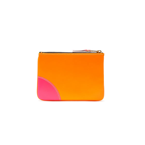 CDG WALLET - Super Fluo Pouch Small - (Yellow / Light Orange)