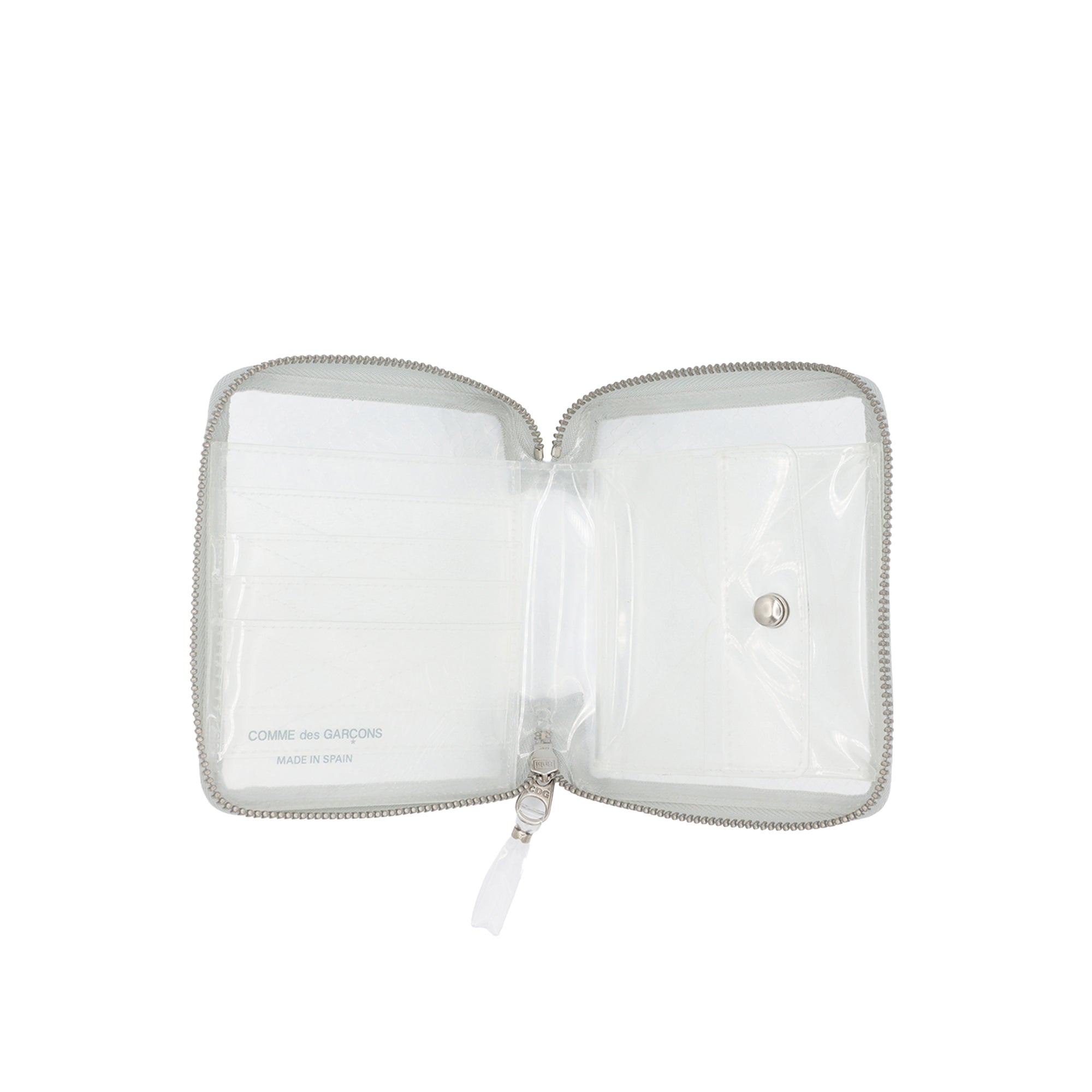 CDG WALLET: Zip Wallet (TRANSPARENT SNAKE) | DSMG E-SHOP