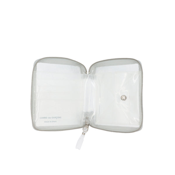 CDG WALLET - Zip Wallet - (TRANSPARENT SNAKE)
