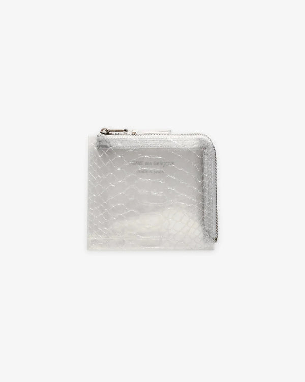 CDG WALLET - Snake Transparent L Zip Wallet - (Transparent)