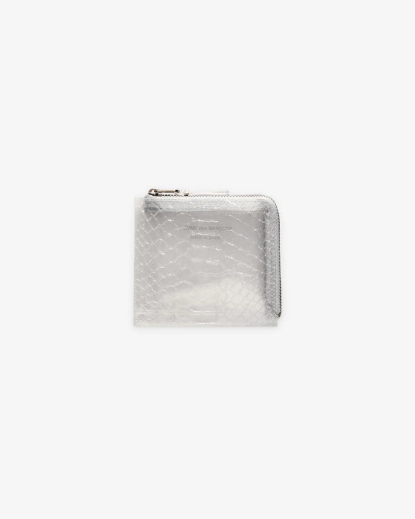 CDG WALLET - L Zip Wallet - (TRANSPARENT SNAKE)