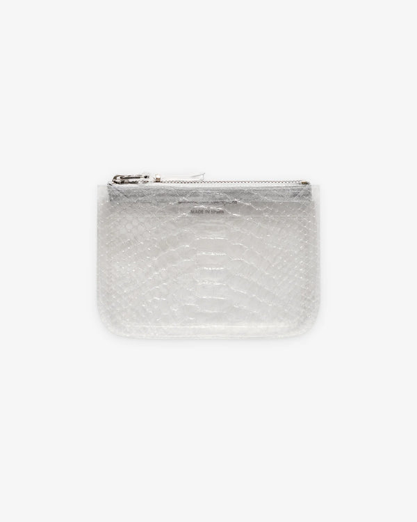 CDG WALLET - Zip Pouch Small - (TRANSPARENT SNAKE)