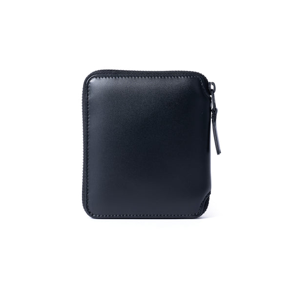 CDG WALLET - Very Black Zip-Around Wallet - (Black)