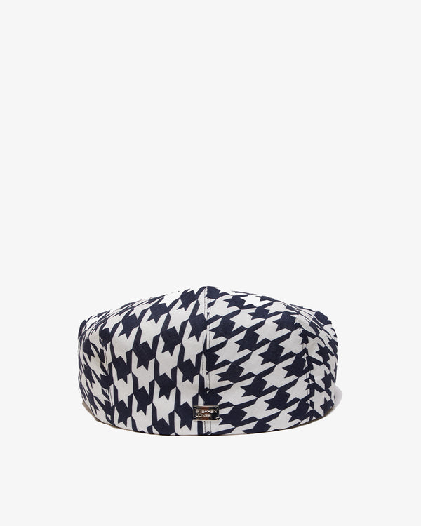 STEPHEN JONES - A Houndstooth Cap - (Navy/Whi)