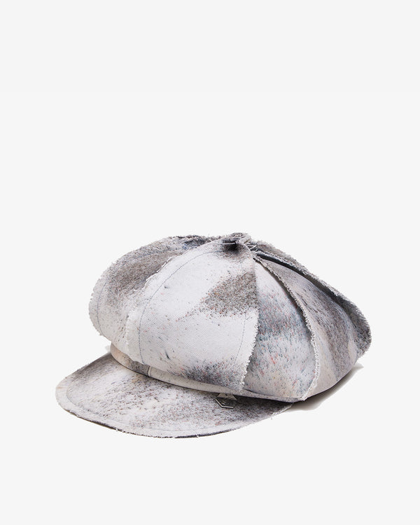 STEPHEN JONES - A Hand-Dyed Frayed Cap - (Black/Wh)