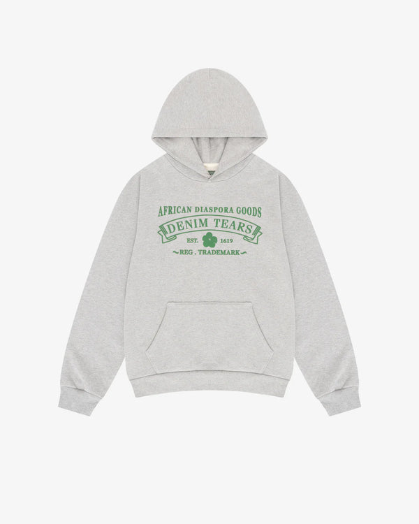 DENIM TEARS - Adg Hoodie Green Print - (Grey)