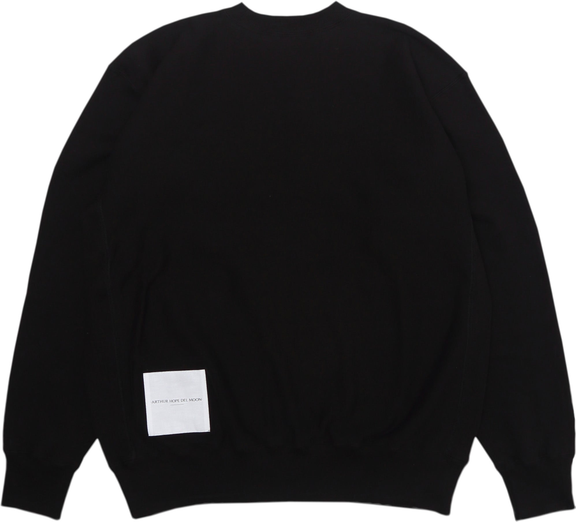 ARTHUR HOPE DEL MOON - Ahdm 0002 C/N Sweatshirt - (Black) – DSMG E