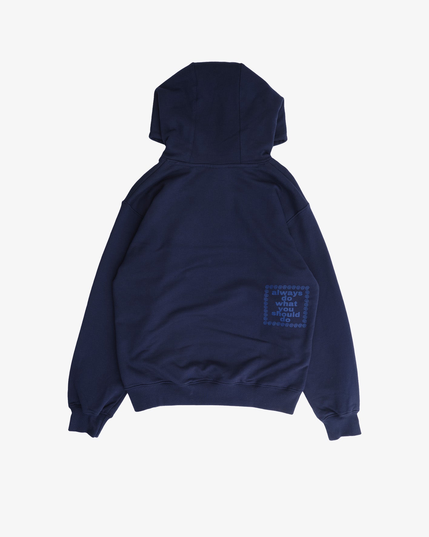 ALWAYS DO WHAT YOU SHOULD DO: Scribble @Sun Hoodie (Navy) DSMG E