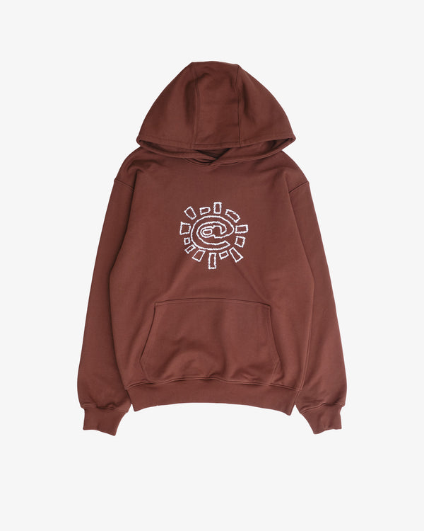 ALWAYS DO WHAT YOU SHOULD DO - Scribble @Sun Hoodie - (Brown)