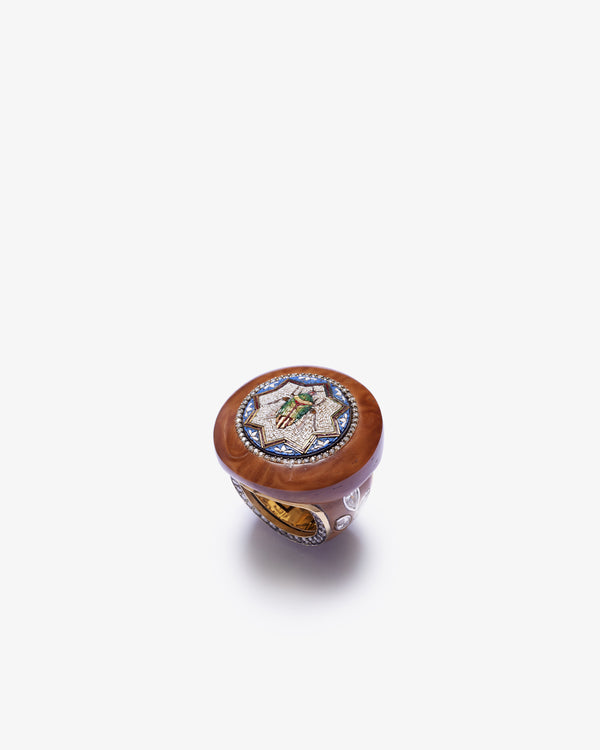 SILVIA FURMANOVICH - Ring W. Diamond, Coconut / Mic - (Br)