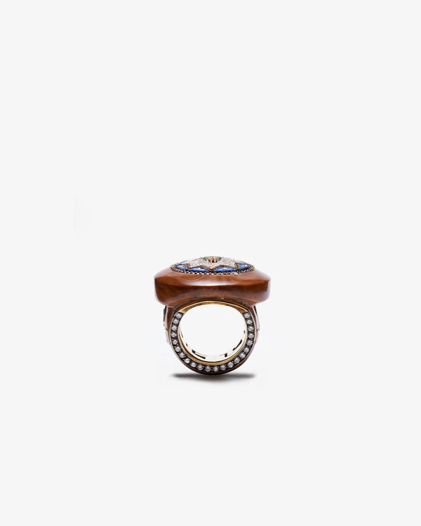 SILVIA FURMANOVICH - Ring W. Diamond, Coconut / Mic - (Br)