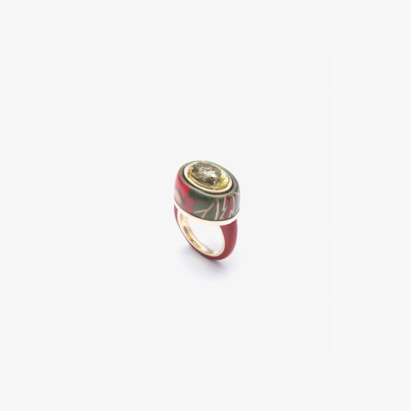 SILVIA FURMANOVICH - Kashmir Red Ring - (Gold)