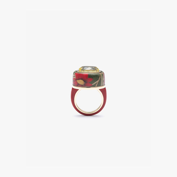 SILVIA FURMANOVICH - Kashmir Red Ring - (Gold)