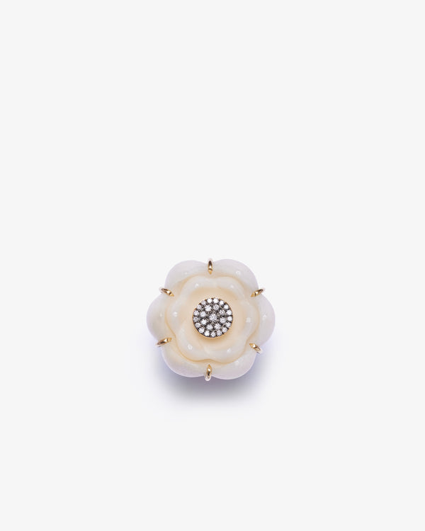 SILVIA FURMANOVICH - Jarina Ring W. Lotus Flower Sh - (Ivory)