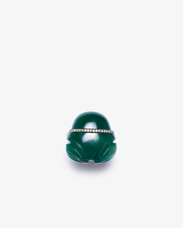 SILVIA FURMANOVICH - Malachite Ring In Frog Shape W - (Green)