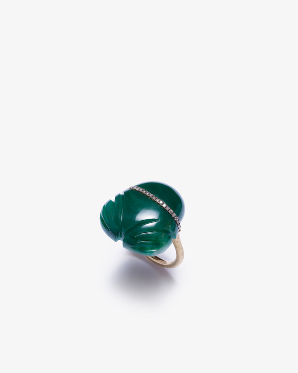 SILVIA FURMANOVICH - Malachite Ring In Frog Shape W - (Green)