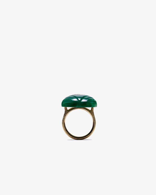 SILVIA FURMANOVICH - Malachite Ring In Frog Shape W - (Green)
