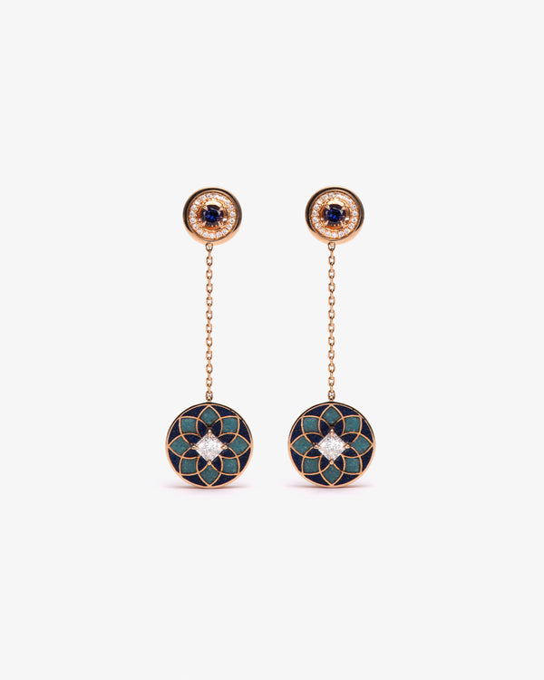 ANEKA - Kaleido Drop Earrings - (Rg)