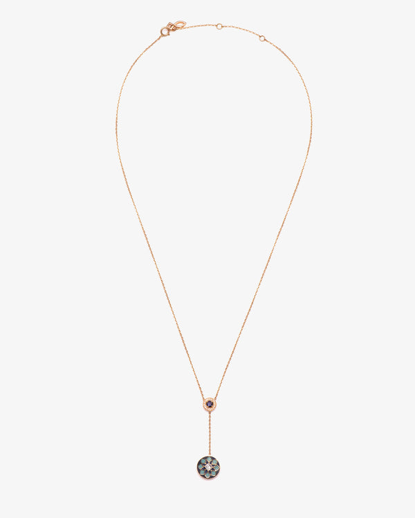 ANEKA - Kaleido Drop Pendant - (Rose Gold)