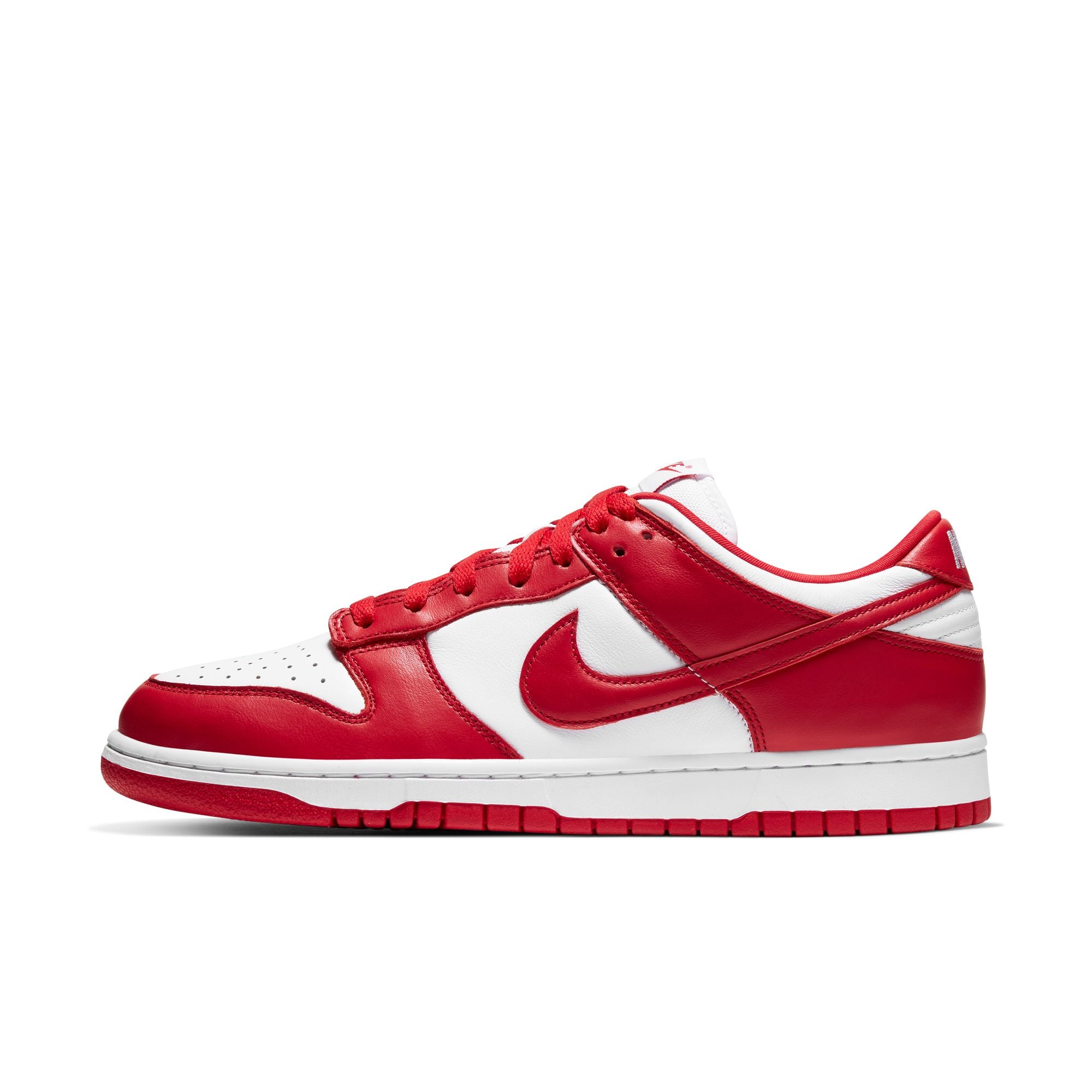 DUNK LOW SP  WHITE/UNIVERSITY RED