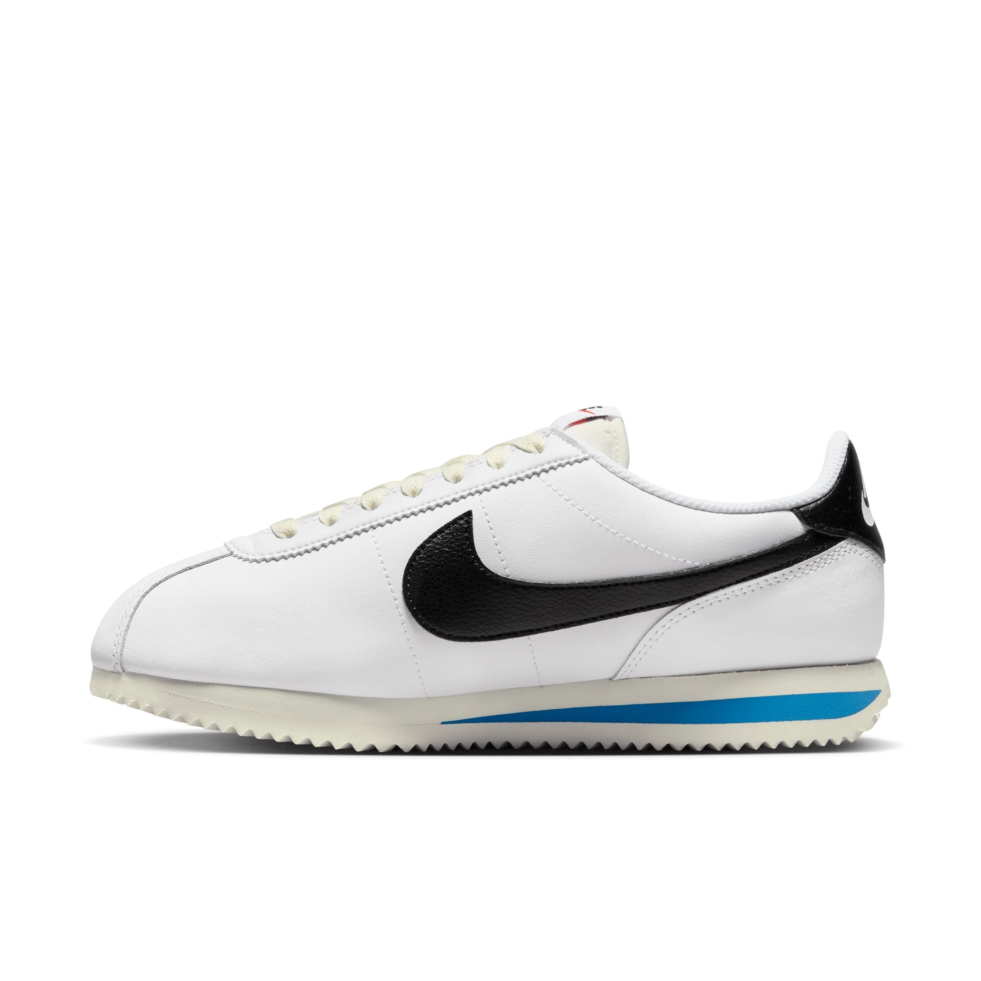 NIKE: W Nike Cortez (White/Black-Lt Photo Blue-Sail) | DSMG E-SHOP