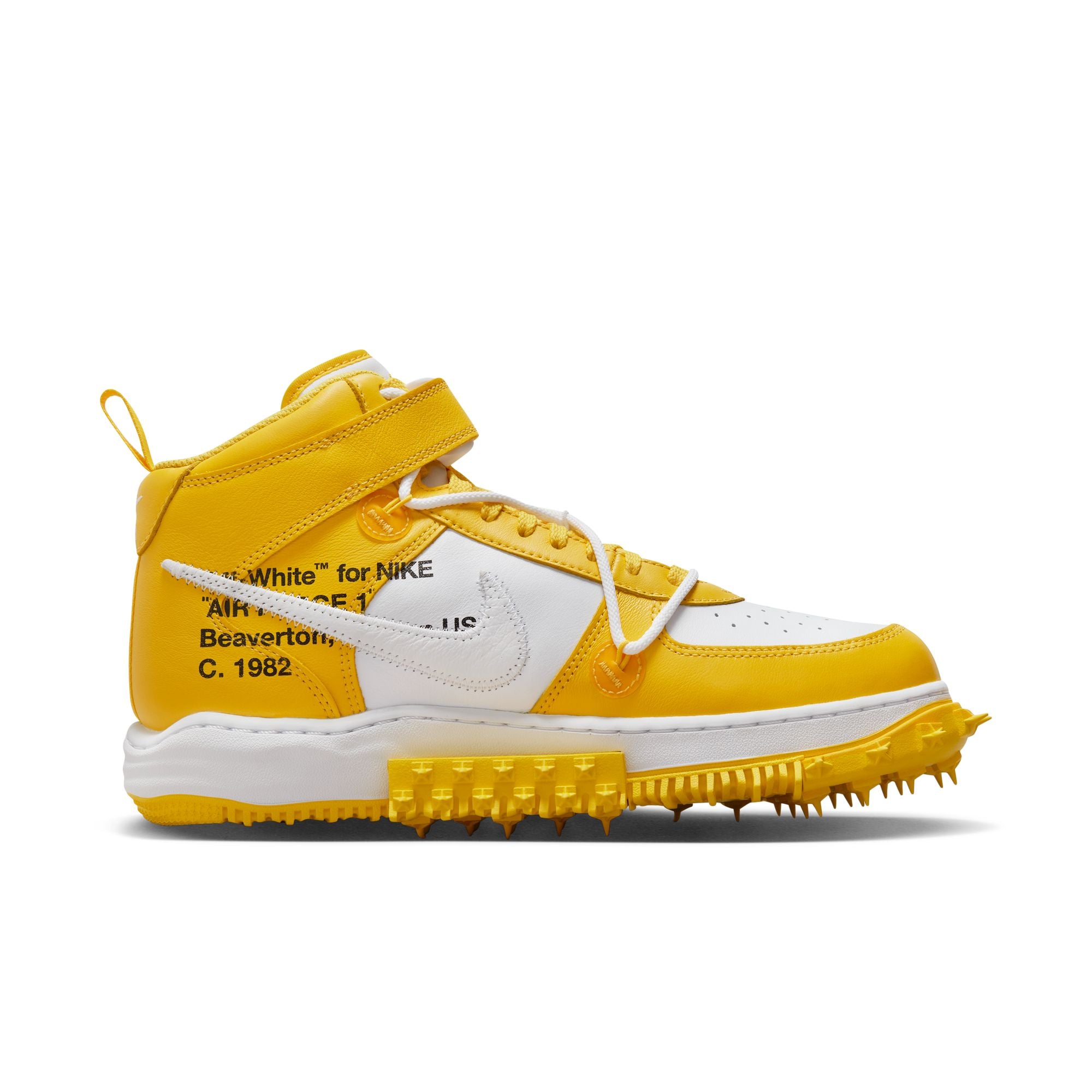 NIKE - Air Force 1 Mid Sp Lthr - (White/White-Varsity Maize) view 1