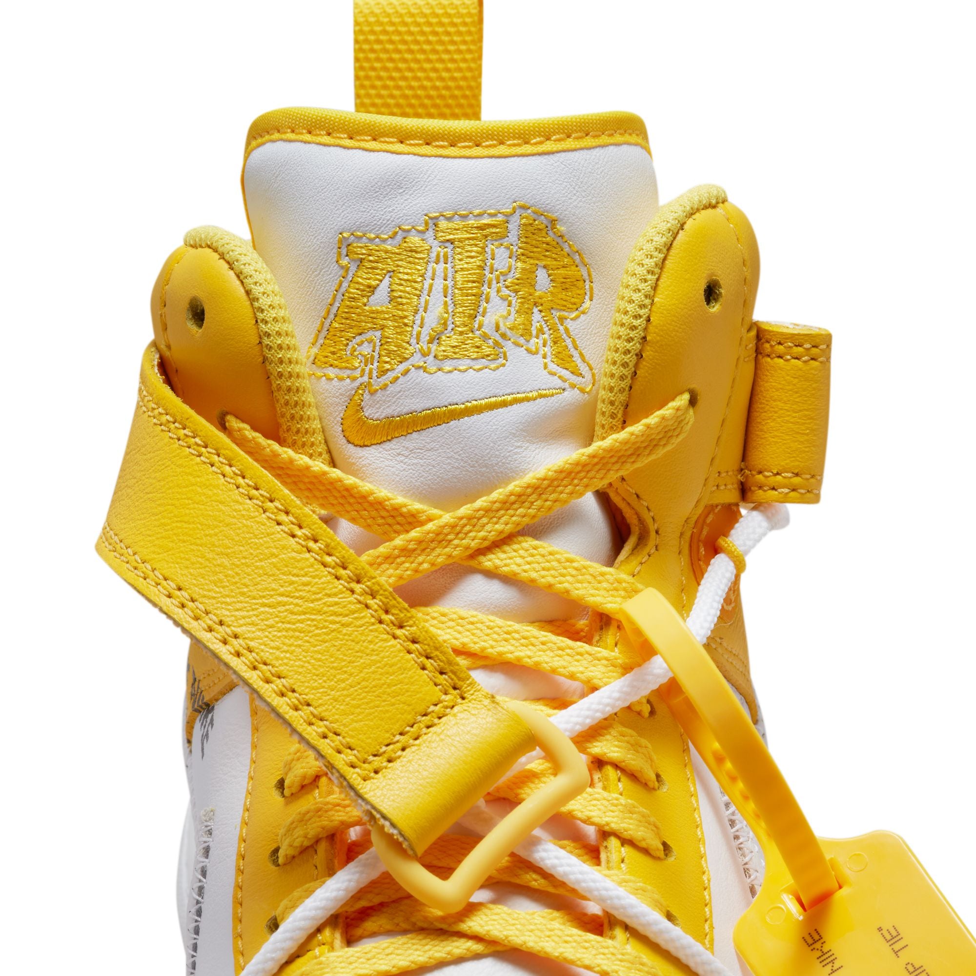 NIKE - Air Force 1 Mid Sp Lthr - (White/White-Varsity Maize) view 11