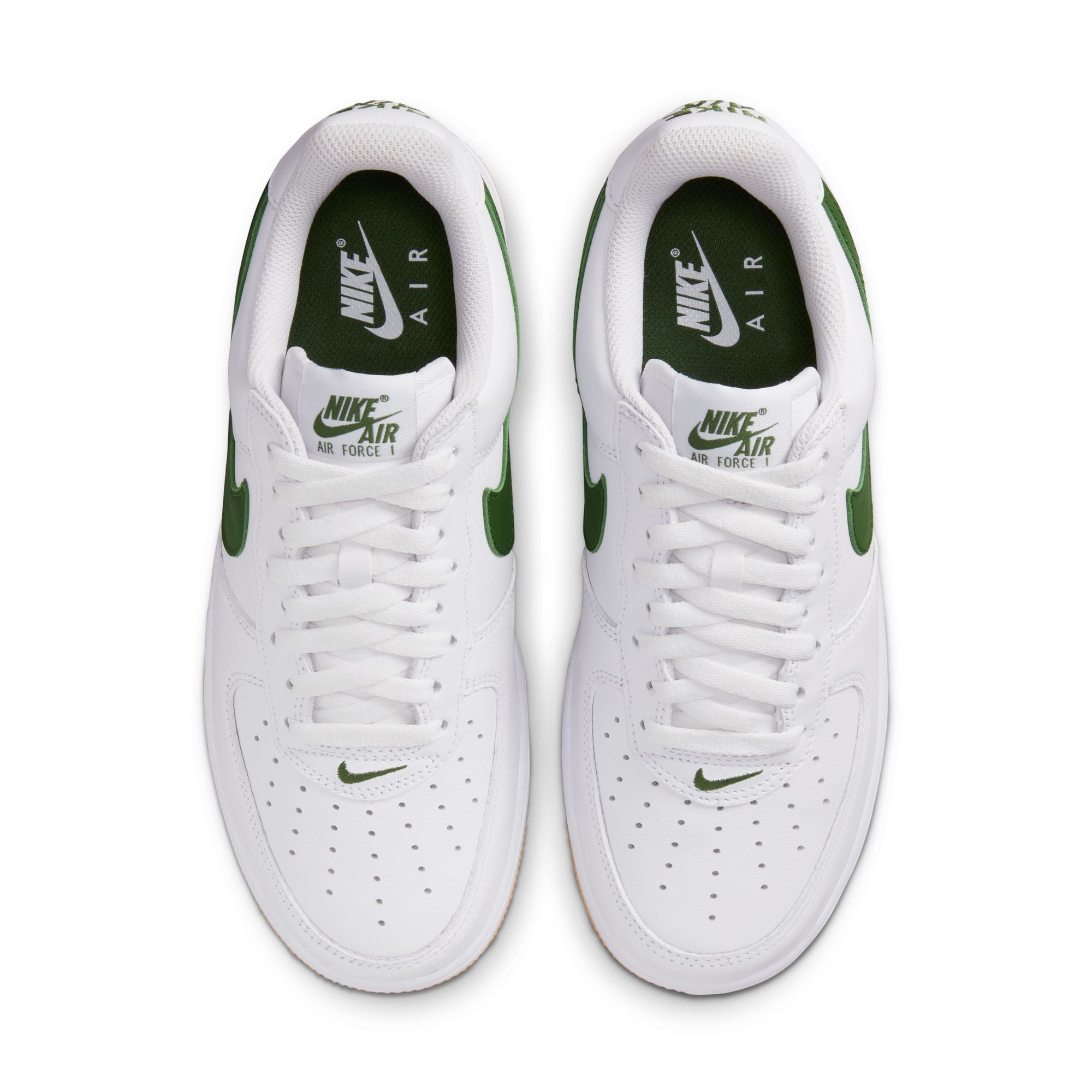 NIKE - Air Force 1 Low Retro Qs - (White/Forest Green-Gum Yellow) view 4